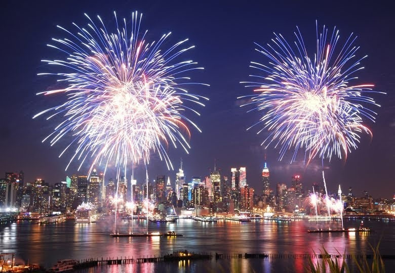 fourth of july fireworks cruise in nyc from the hudson river