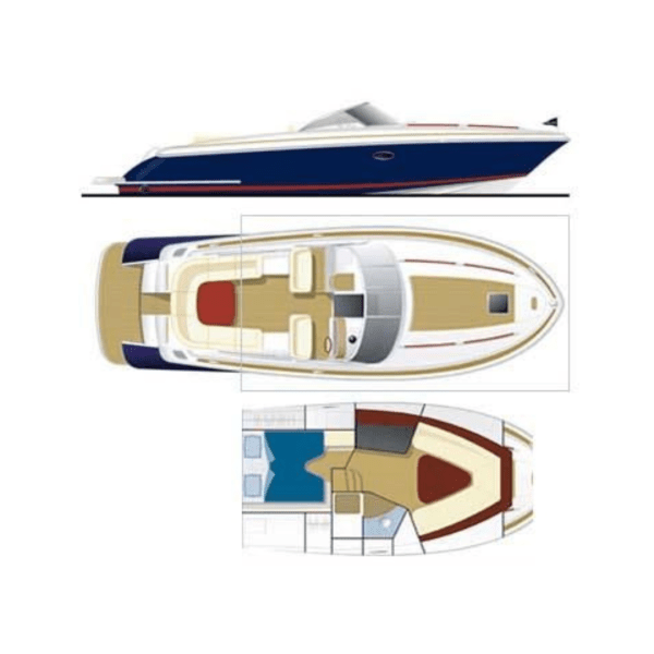 blueprint of a private yacht charter in NYC