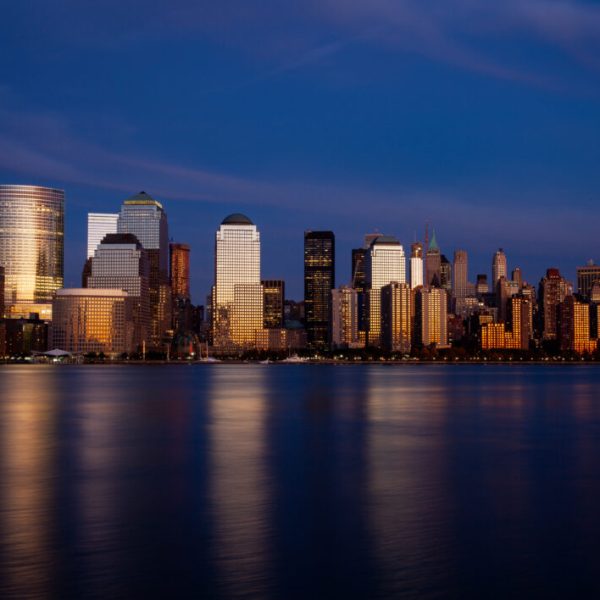 new york night cruise with skyline and hudson